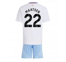 Aston Villa Ian Maatsen #22 Koszulka Wyjazdowa dzieci 2024-25 Krótki Rękaw (+ krótkie spodenki)